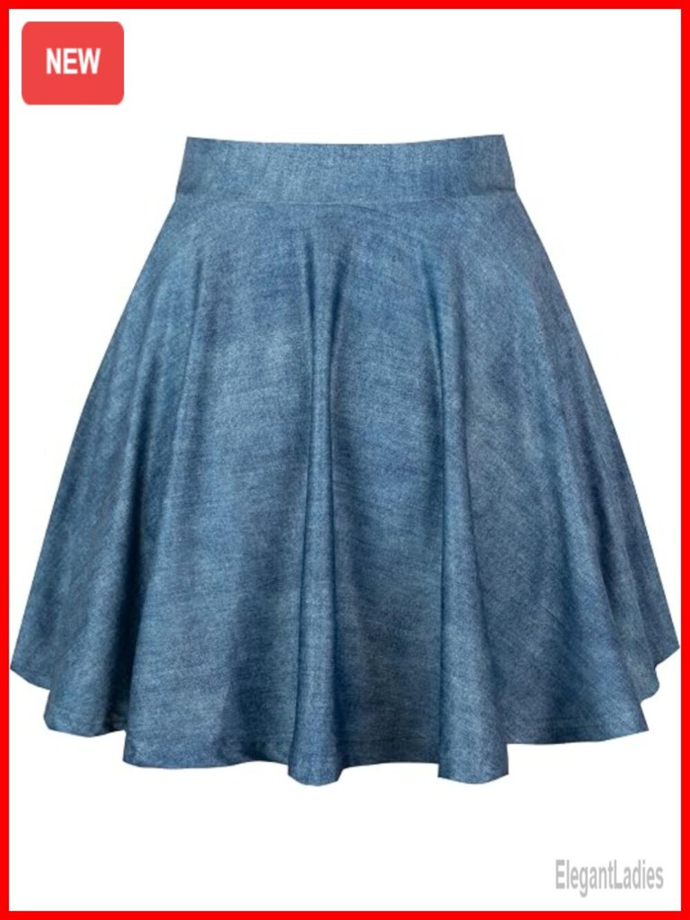 A-Line Skort with Built-in Shorts Stretchy Mini Skirt Flared Party